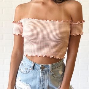 Crop Smocked Top